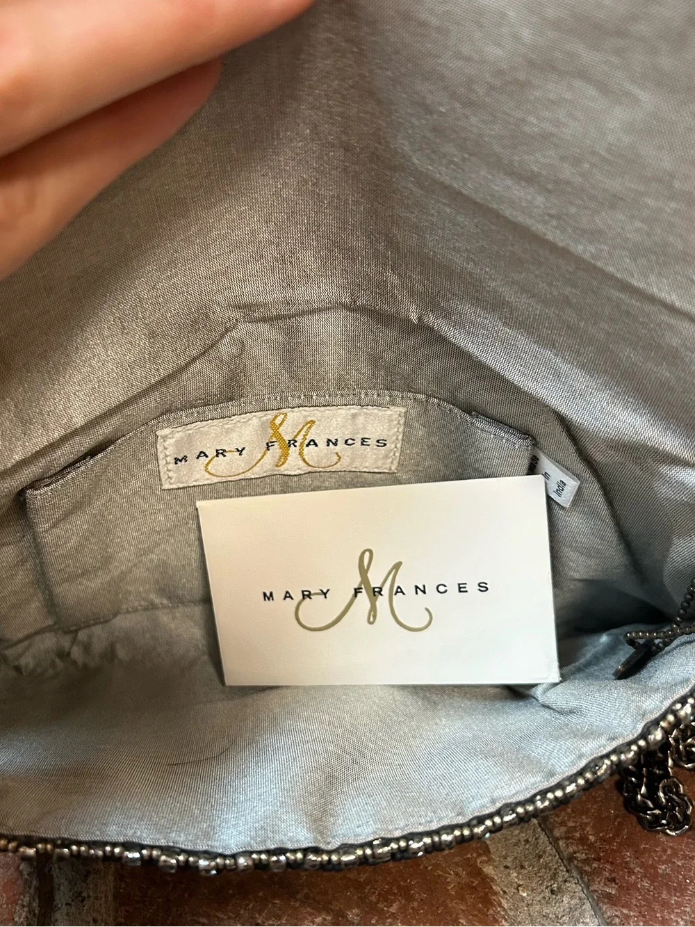 NWT Mary Frances New York Skyline clutch